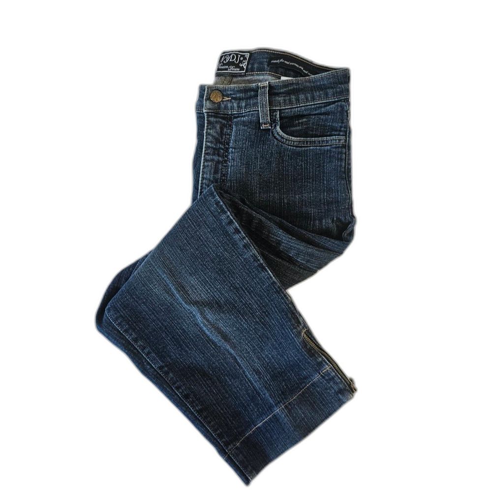NYDJ Cropped Straight Leg Jeans | Women's Size 6‎ | Medium Wash Stretch Denim
